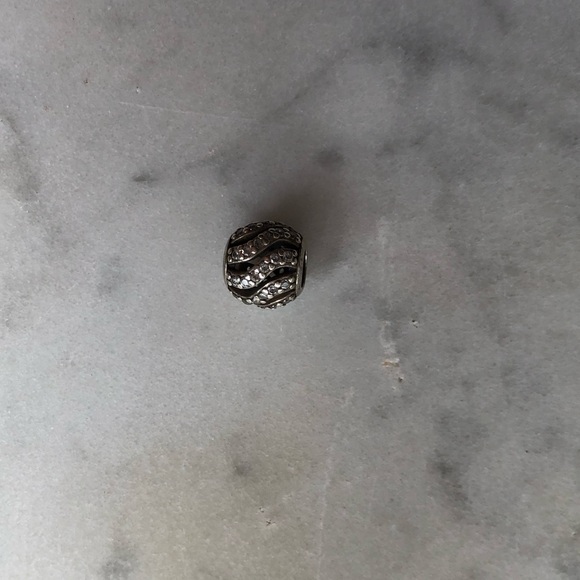Pandora | Silver Crystal Wave Charm - Picture 2 of 3